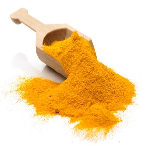 Scoop of turmeric. Isolated on white. Cúrcuma Eco 100 gr - Imagen 1